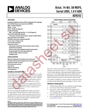 AD9252BCPZRL7-50 datasheet  